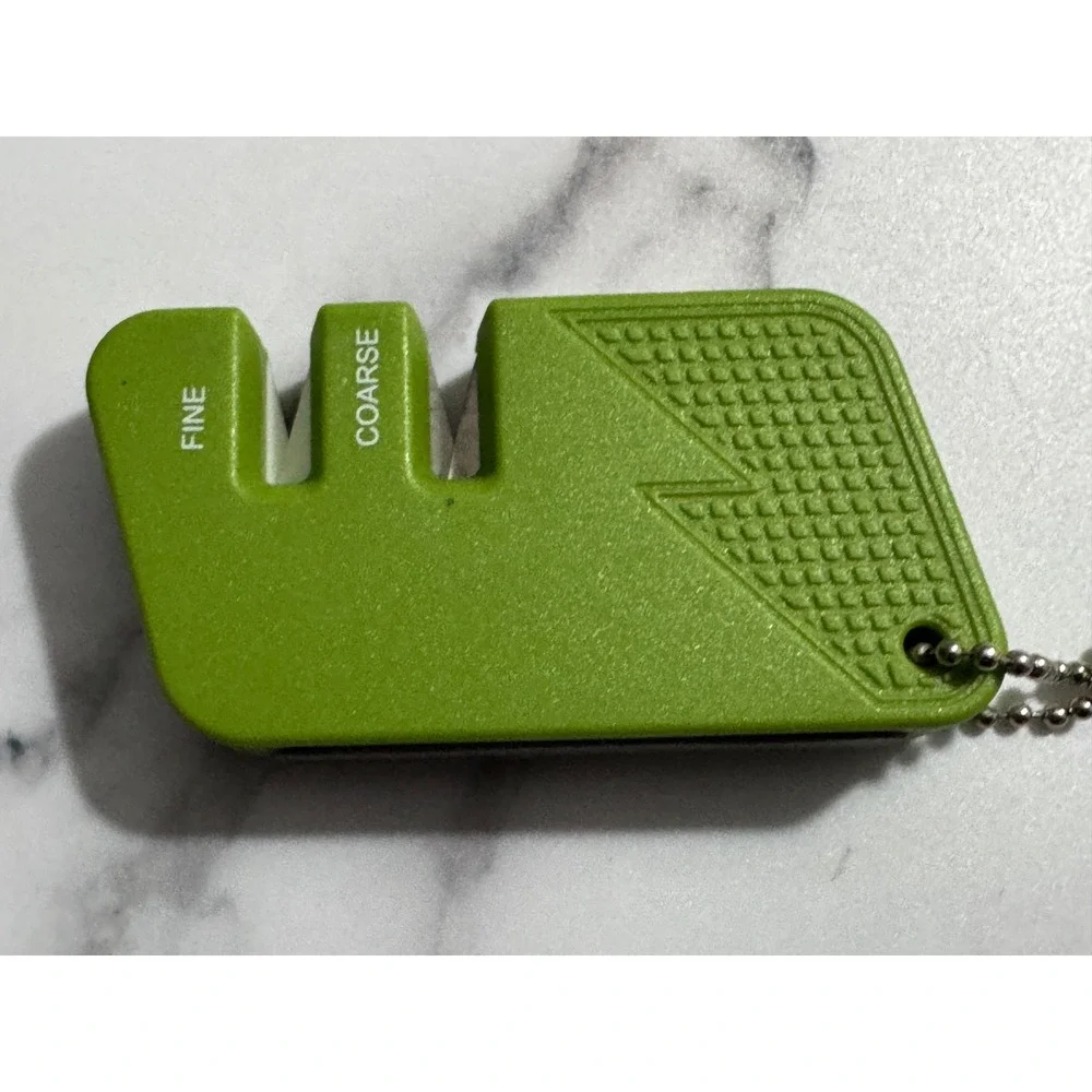 Wusthof Keychain TRAVEL Sharpener Carbide Ceramic Hunting Fishing Camping Pocket